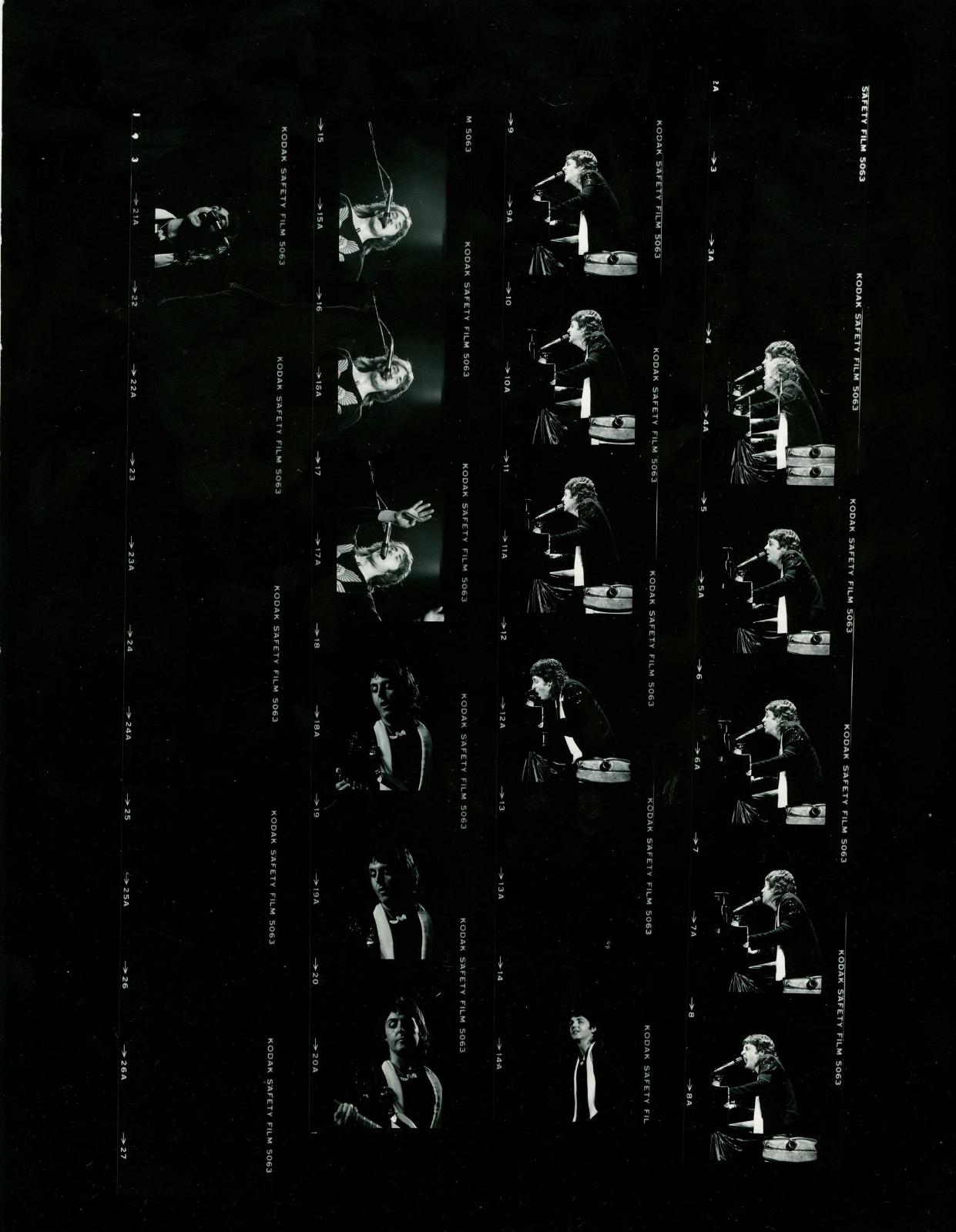 Paul McCartney 1976 contact sheets