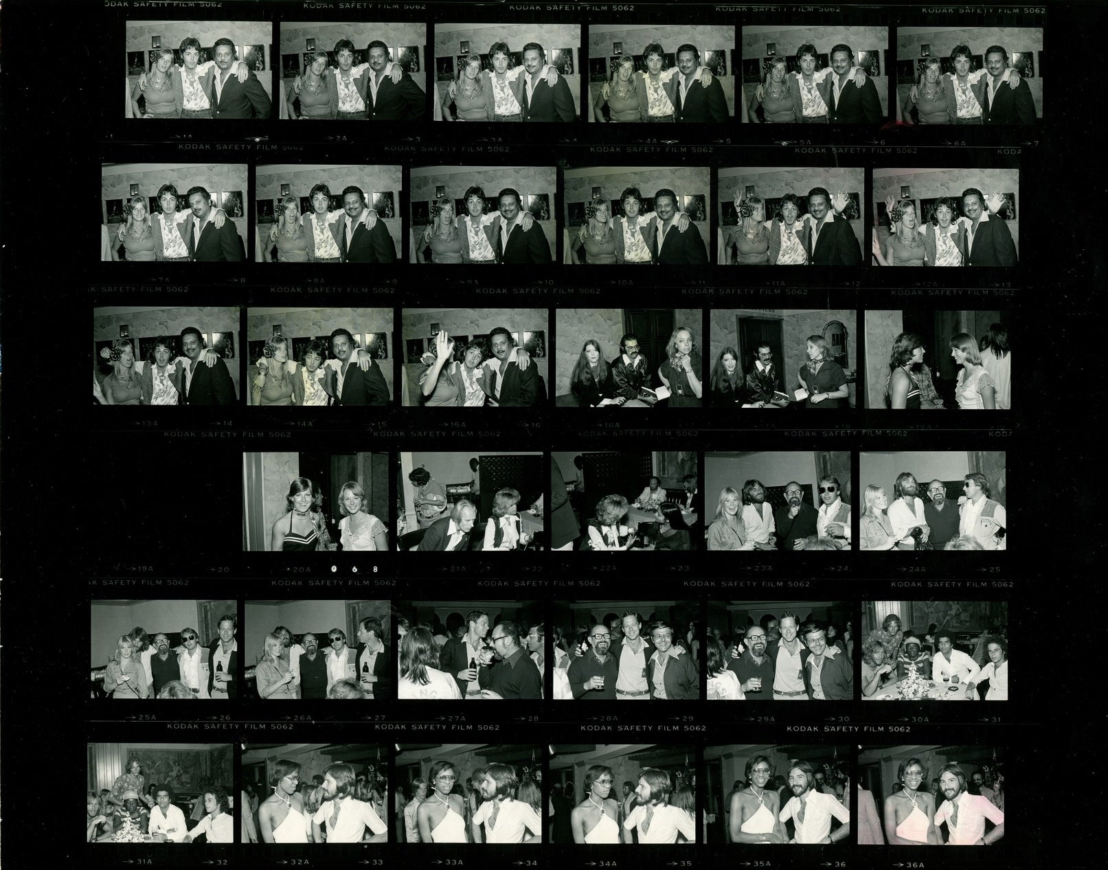 Paul McCartney 1976 contact sheets