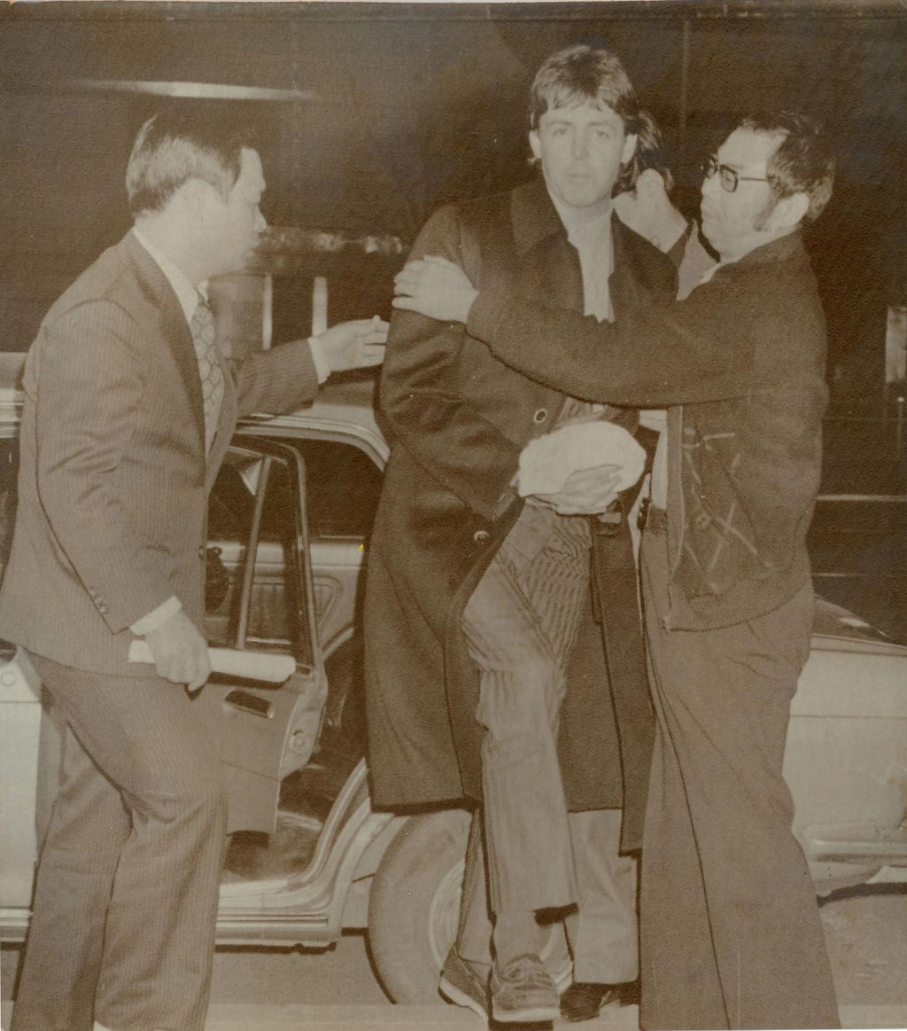 An original press photograph of Paul McCartney, Tokyo 1980