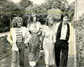 An original press photograph Paul and Linda McCartney, Roger Daltrey and Heather Taylor 1976