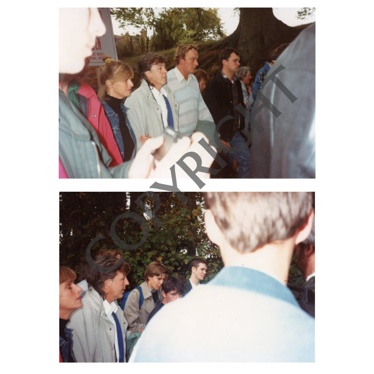 Paul McCartney 1990 Rye hospital March photographs with copyright