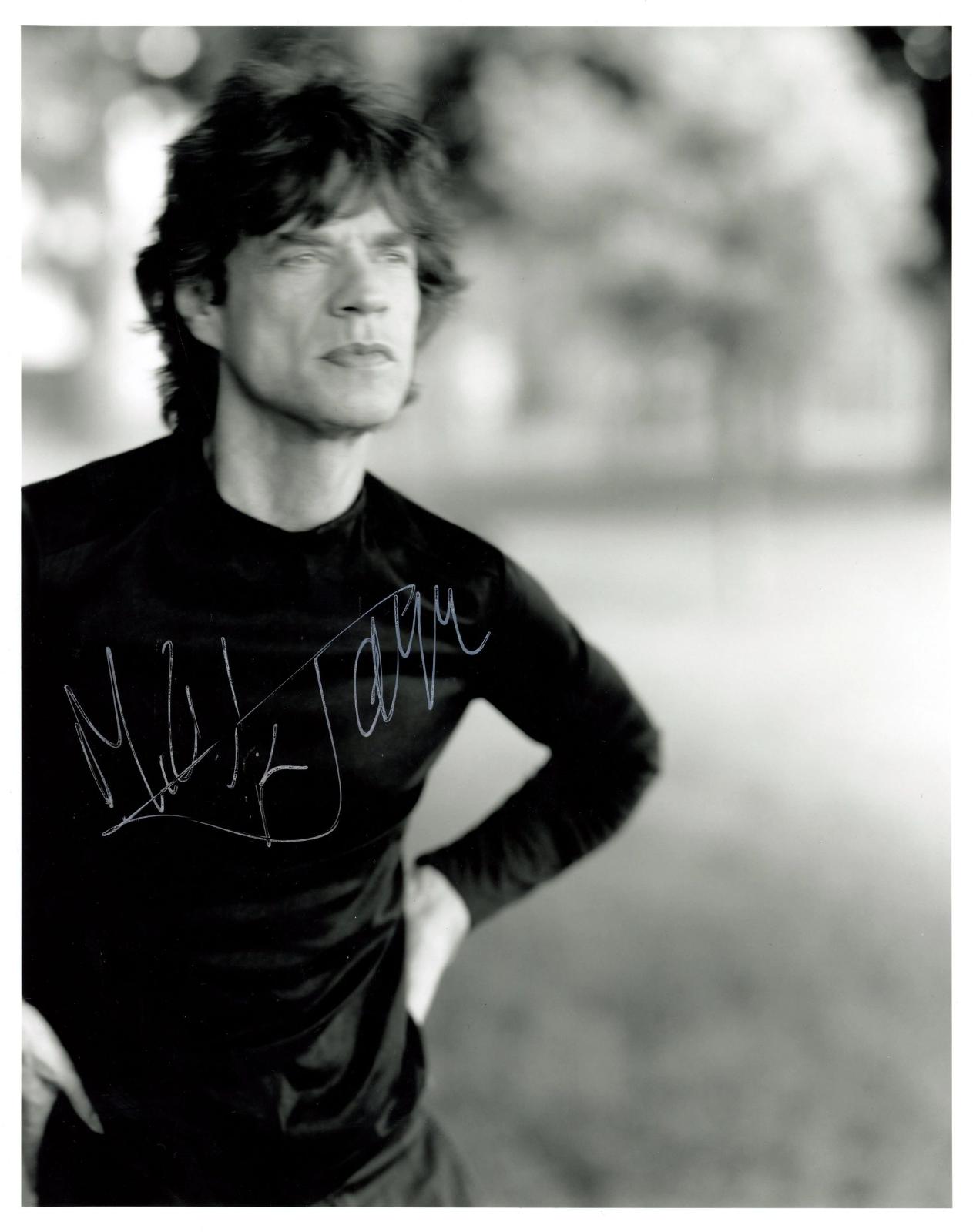 Mick Jagger Signed Photograph