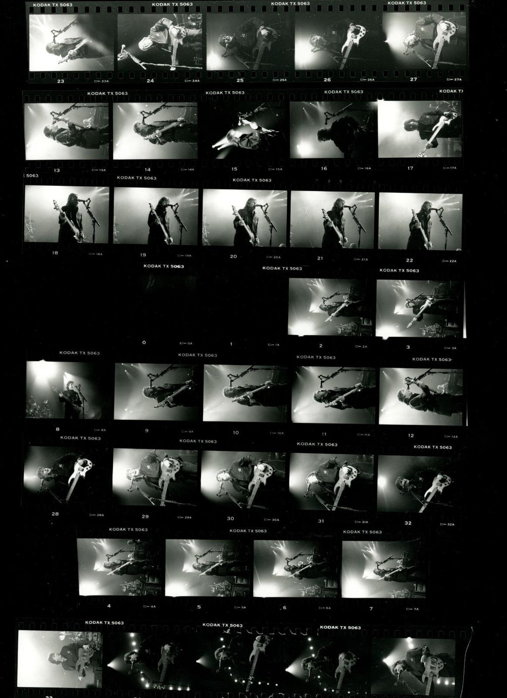 Paul McCartney World Tour Contact sheets