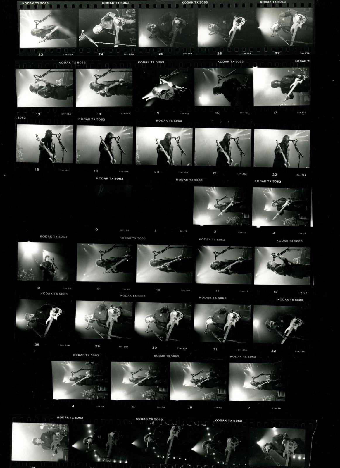 Paul McCartney World Tour Contact sheets