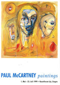 Paul McCartney Paintings Art exhibition invitation