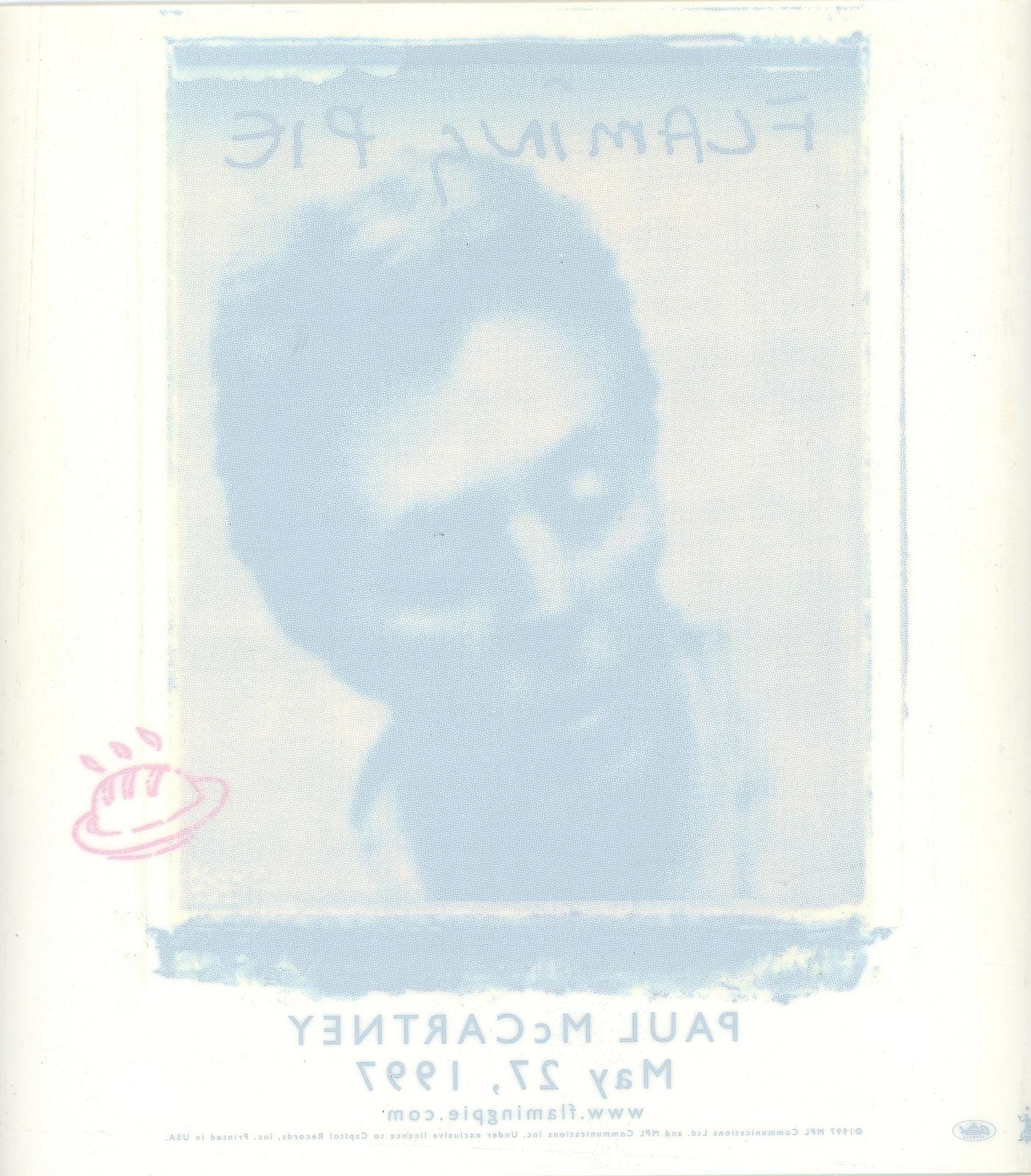 Paul McCartney Flaming pie promo sticker 1997