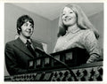 Paul McCartney and Mary Hopkins 1968 Photograph