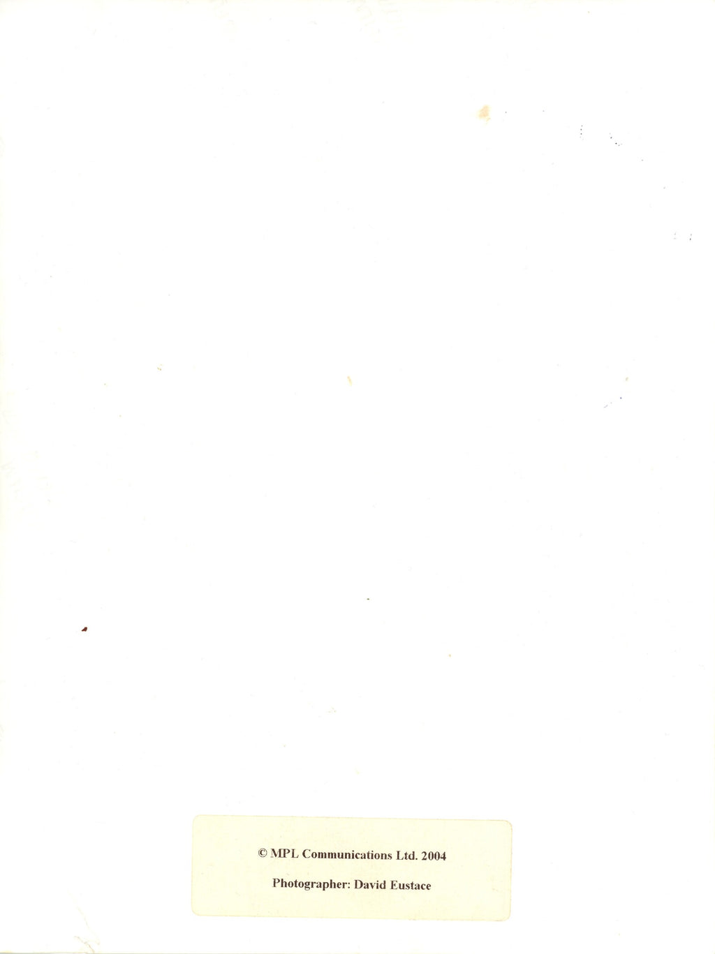 Paul McCartney signed Photograph 2004