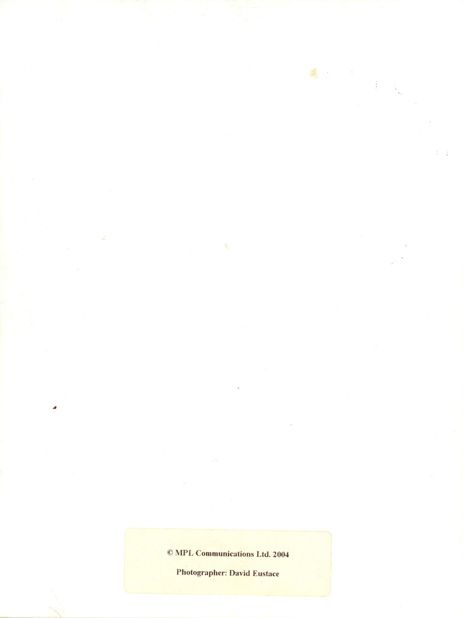 Paul McCartney signed Photograph 2004