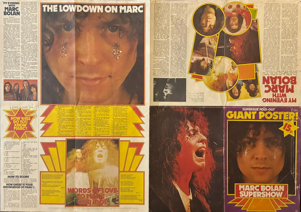 Marc Bolan "Supersize Fold-Out Giant Poster!" magazine
