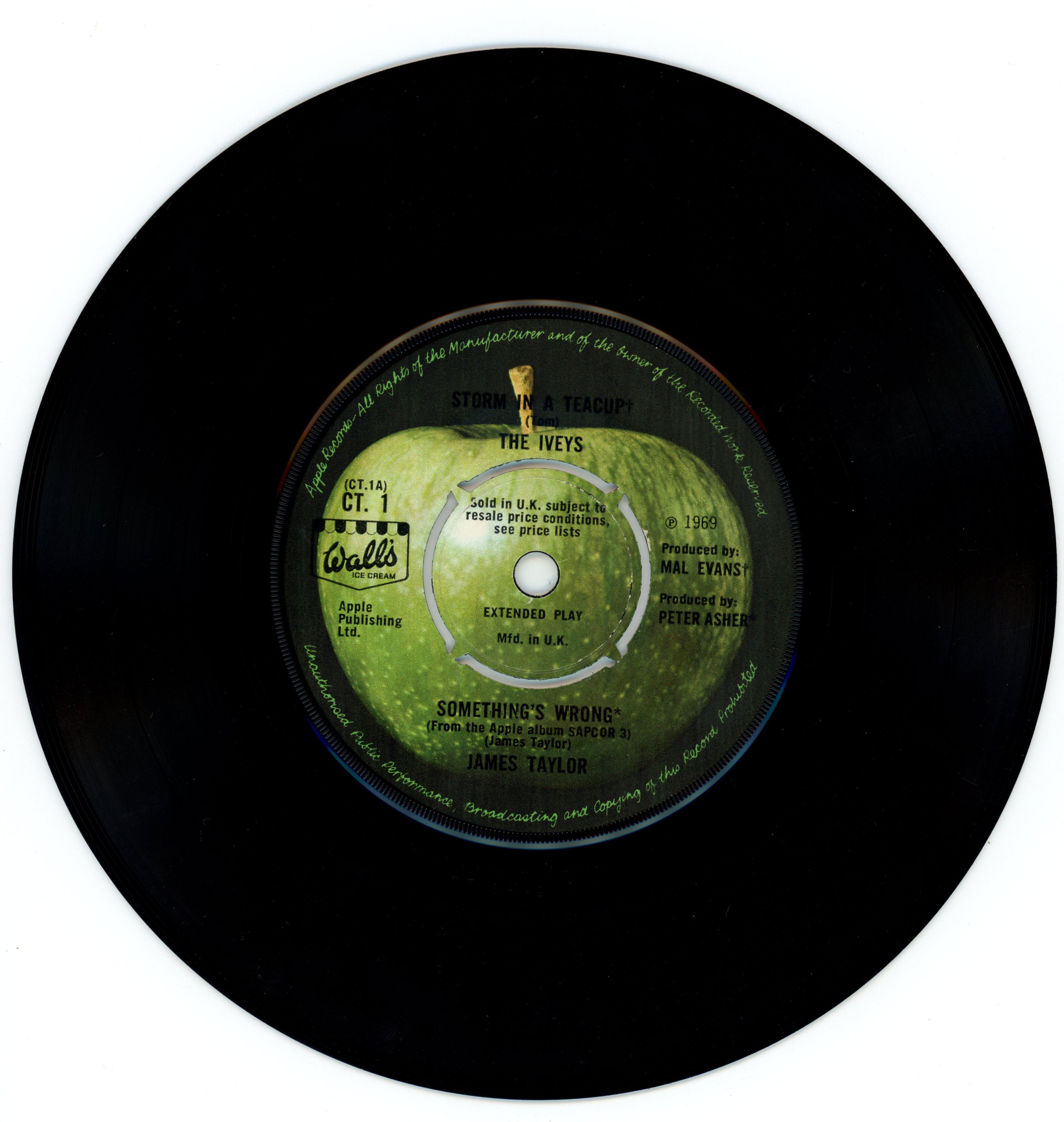 Apple Artists Walls Ice Cream EP 1969