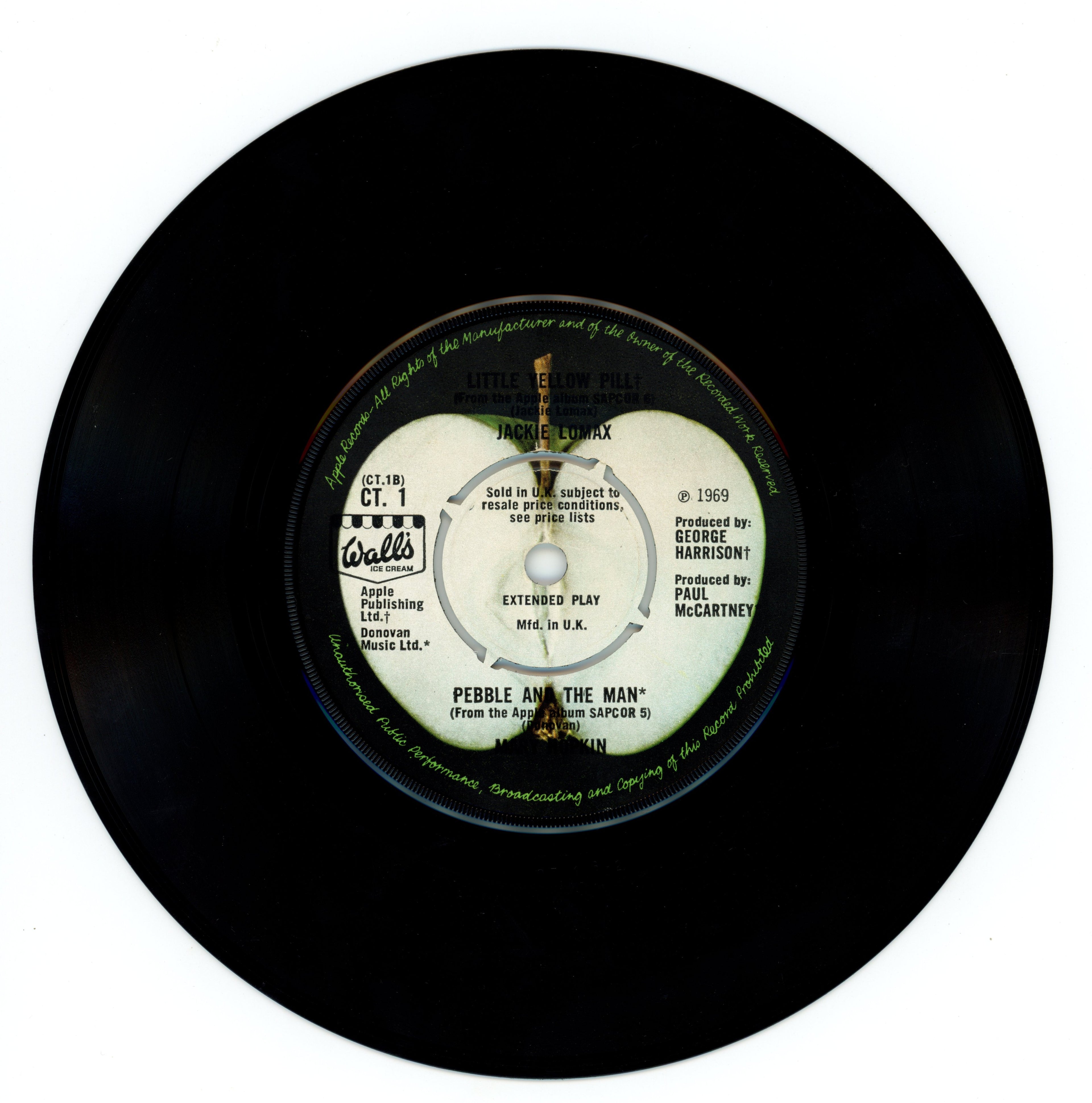 Apple Artists Walls Ice Cream EP 1969