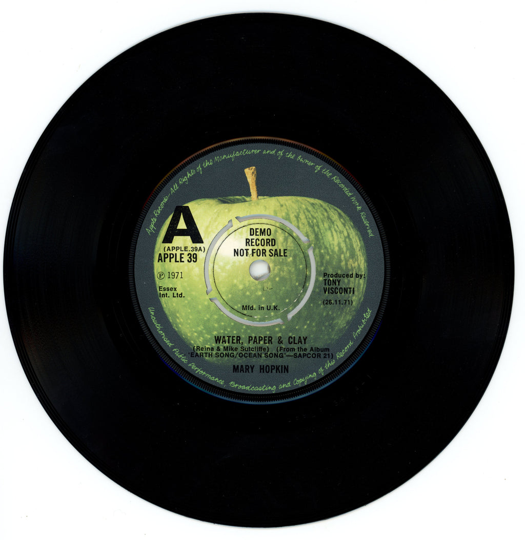 Mary Hopkins Water, Paper & Clay Demo Record
