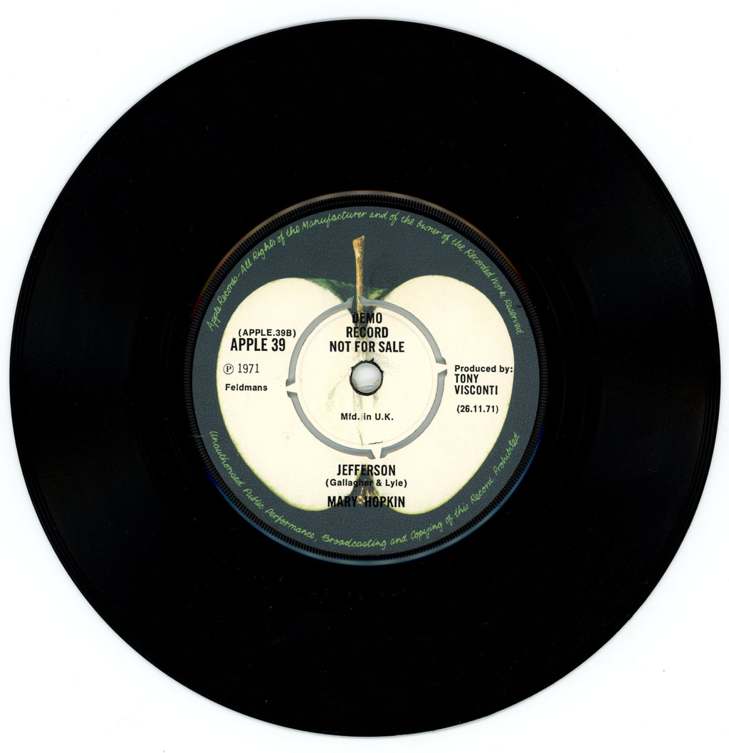 Mary Hopkins Water, Paper & Clay Demo Record