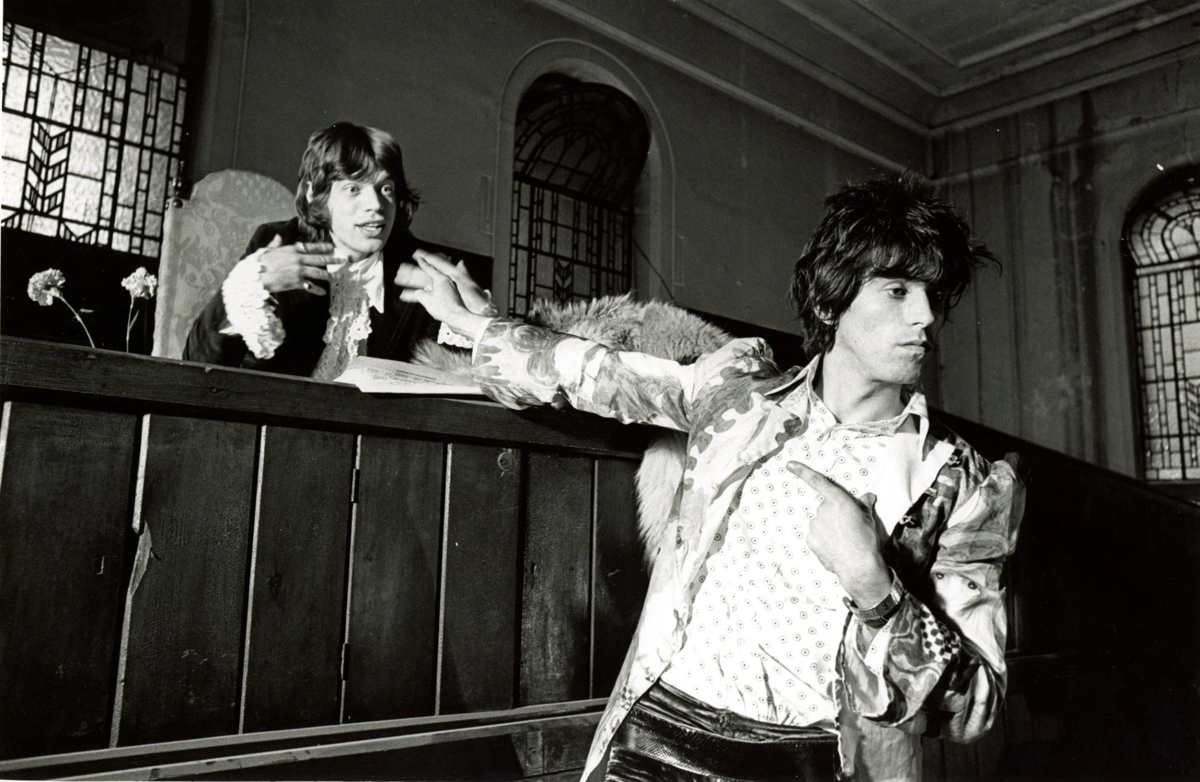 Keith Richards and Mick Jagger 1967 photograph
