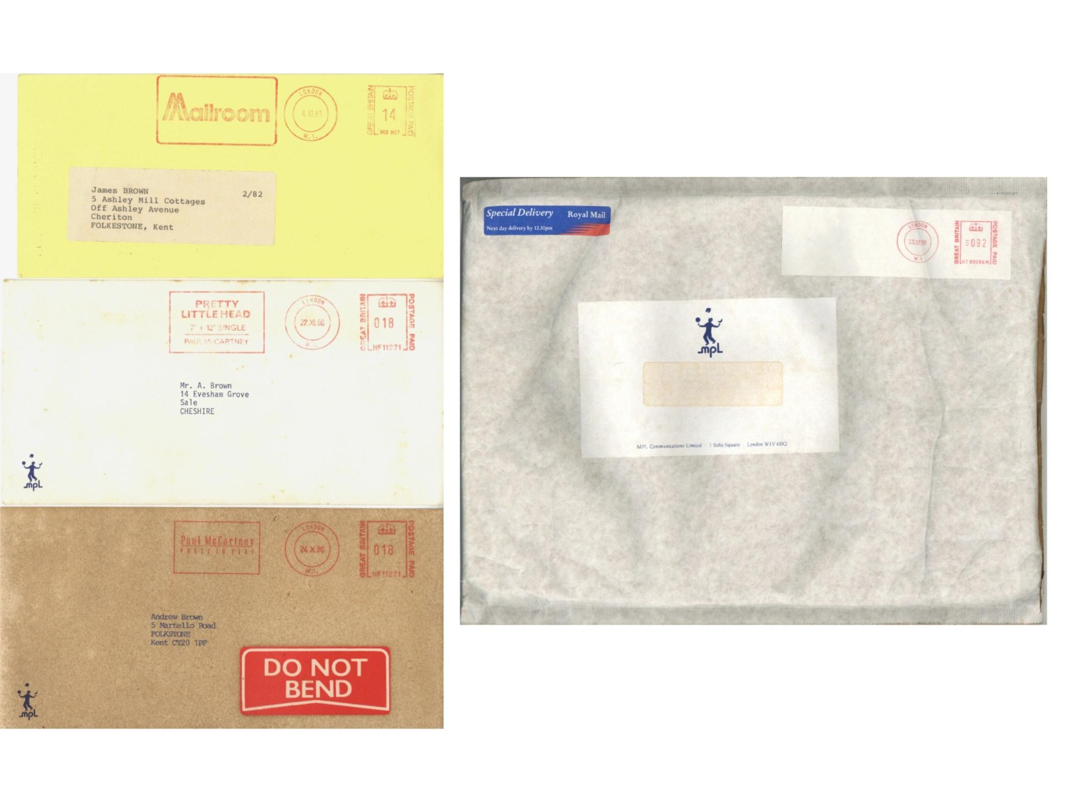 Collection of MPL Envelopes