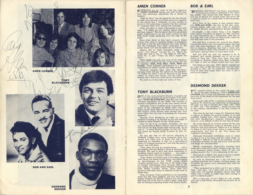 New Musical Express Poll-Winners All-Star Concert 1968-1969 programme