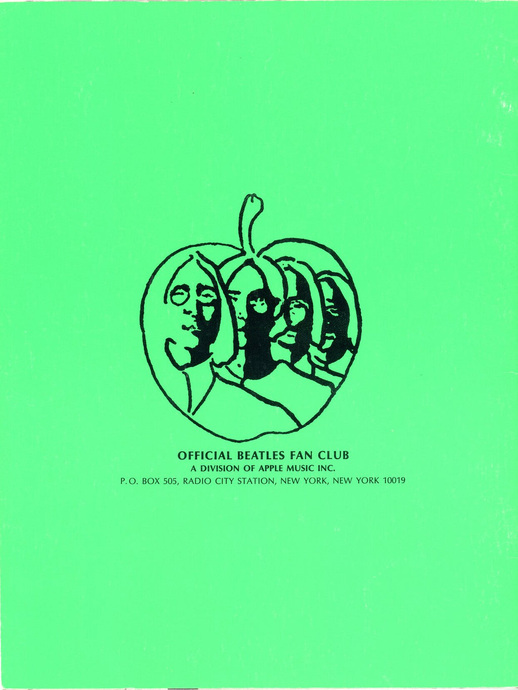 Beatles USA official fan club books, 1971