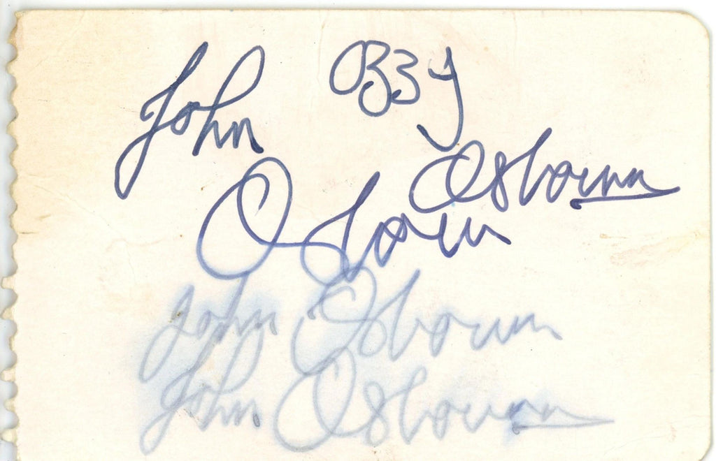 John Ozzy Osbourne autograph 1974