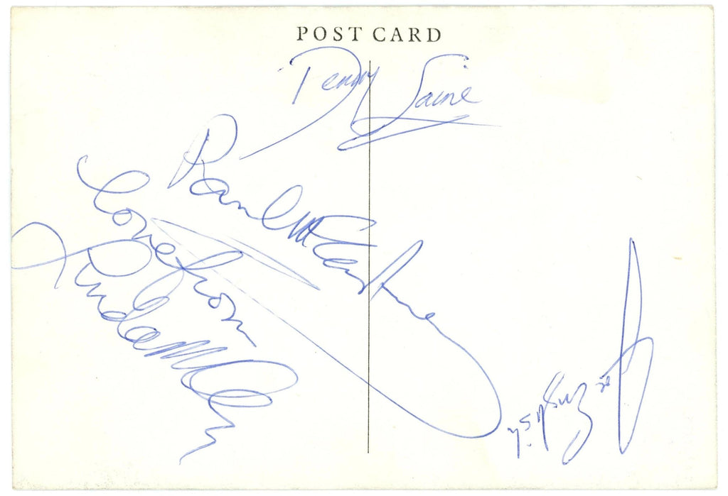 Paul McCartney and wings Autographed Promotional post card C 1975