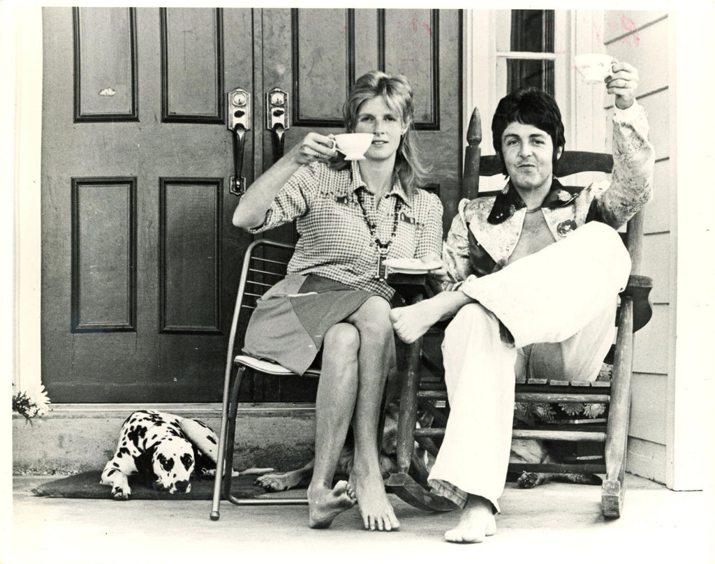 Paul McCartney and Linda McCartney Nashville photograph 1974