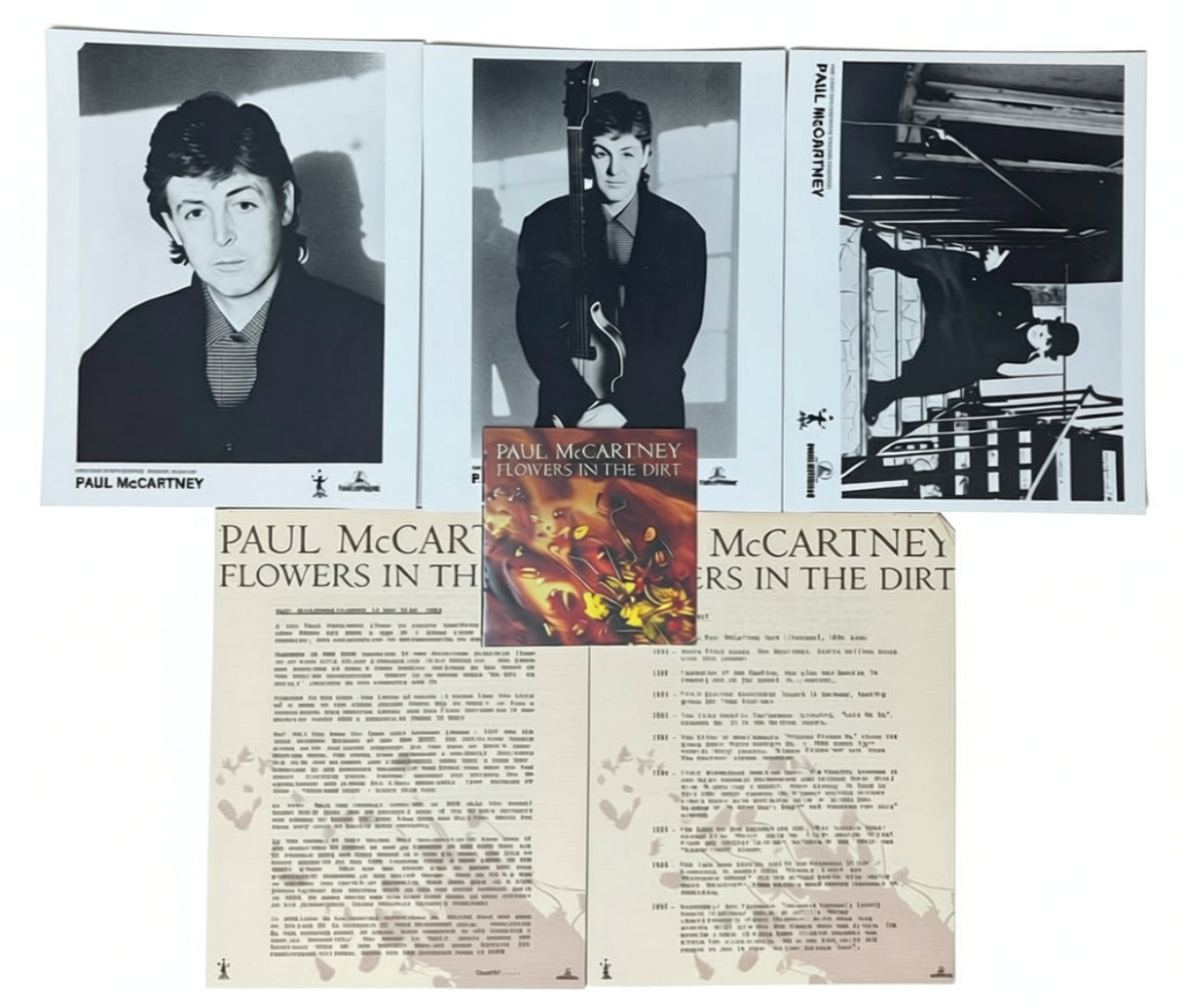 Paul McCartney Flowers in The Dirt Promotional Press Kit 1989