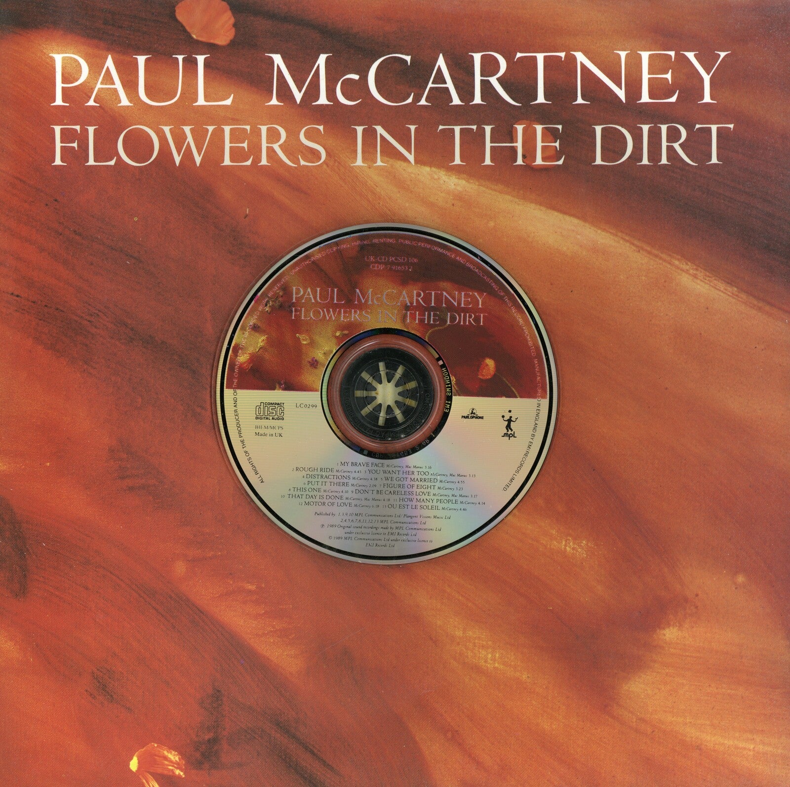 Paul McCartney Flowers in The Dirt Promotional Press Kit 1989