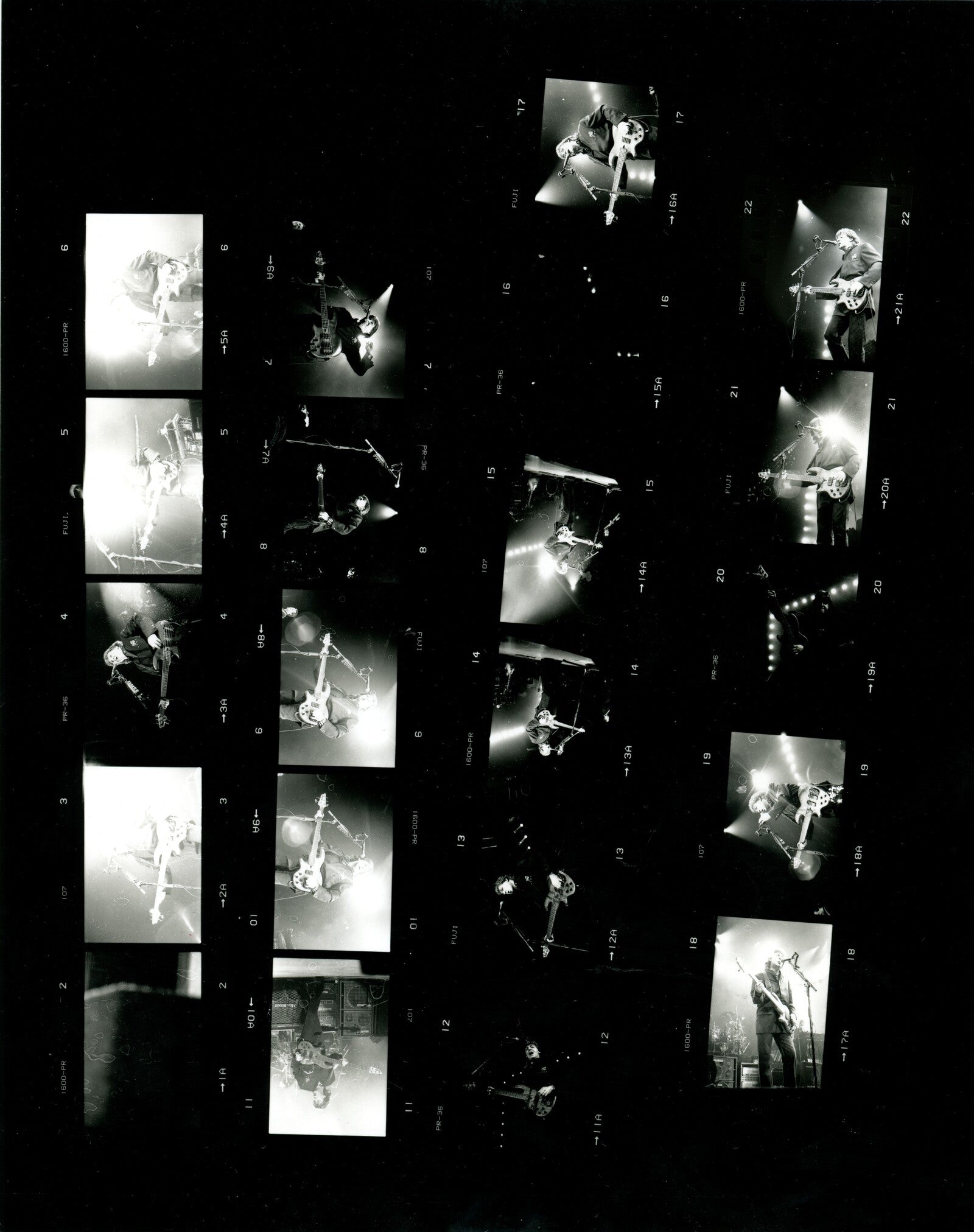 Paul McCartney World Tour Contact Sheets
