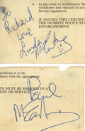 Paul and Linda McCartney autographs 1979