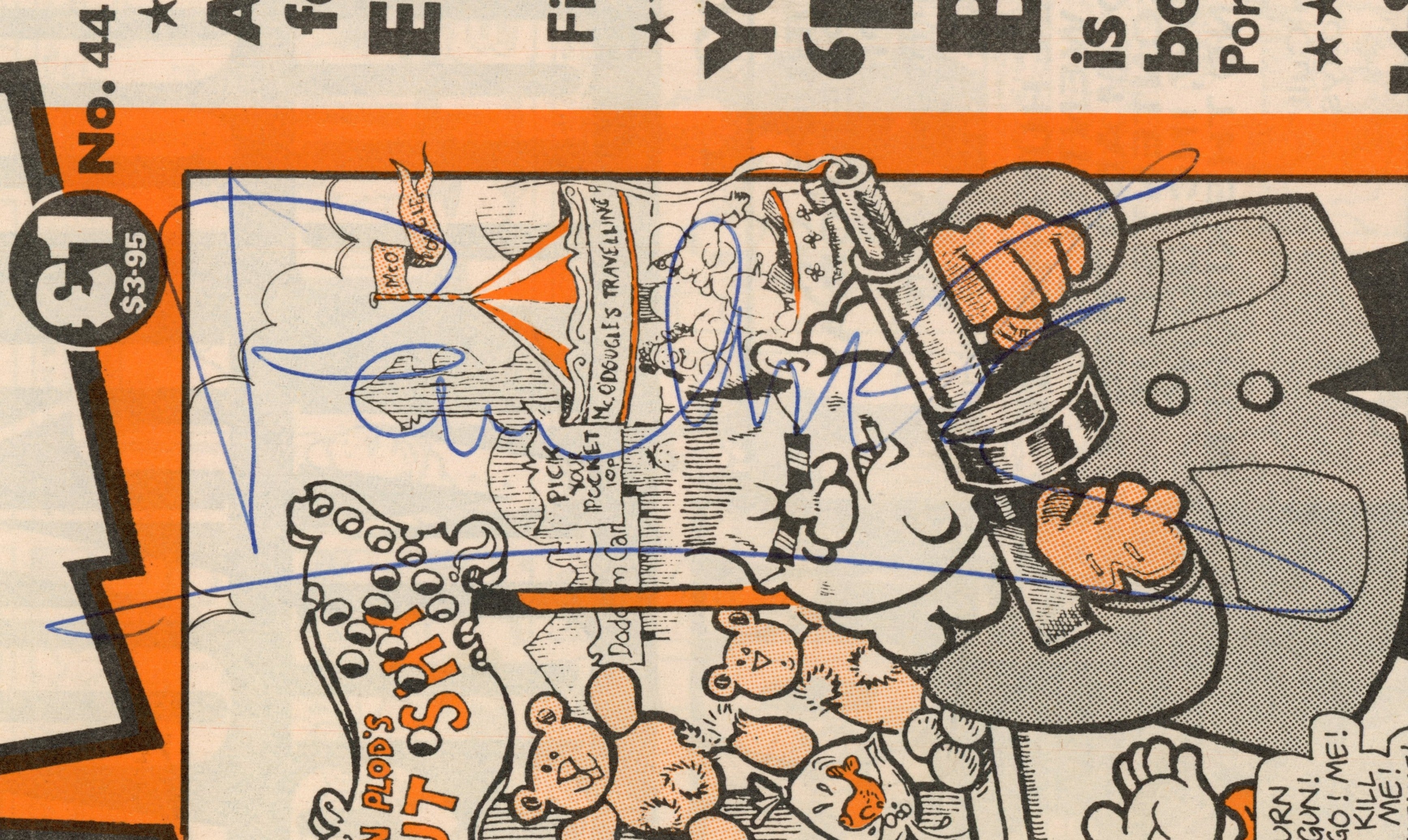 1990 Viz comic magazine signed by Paul McCartney