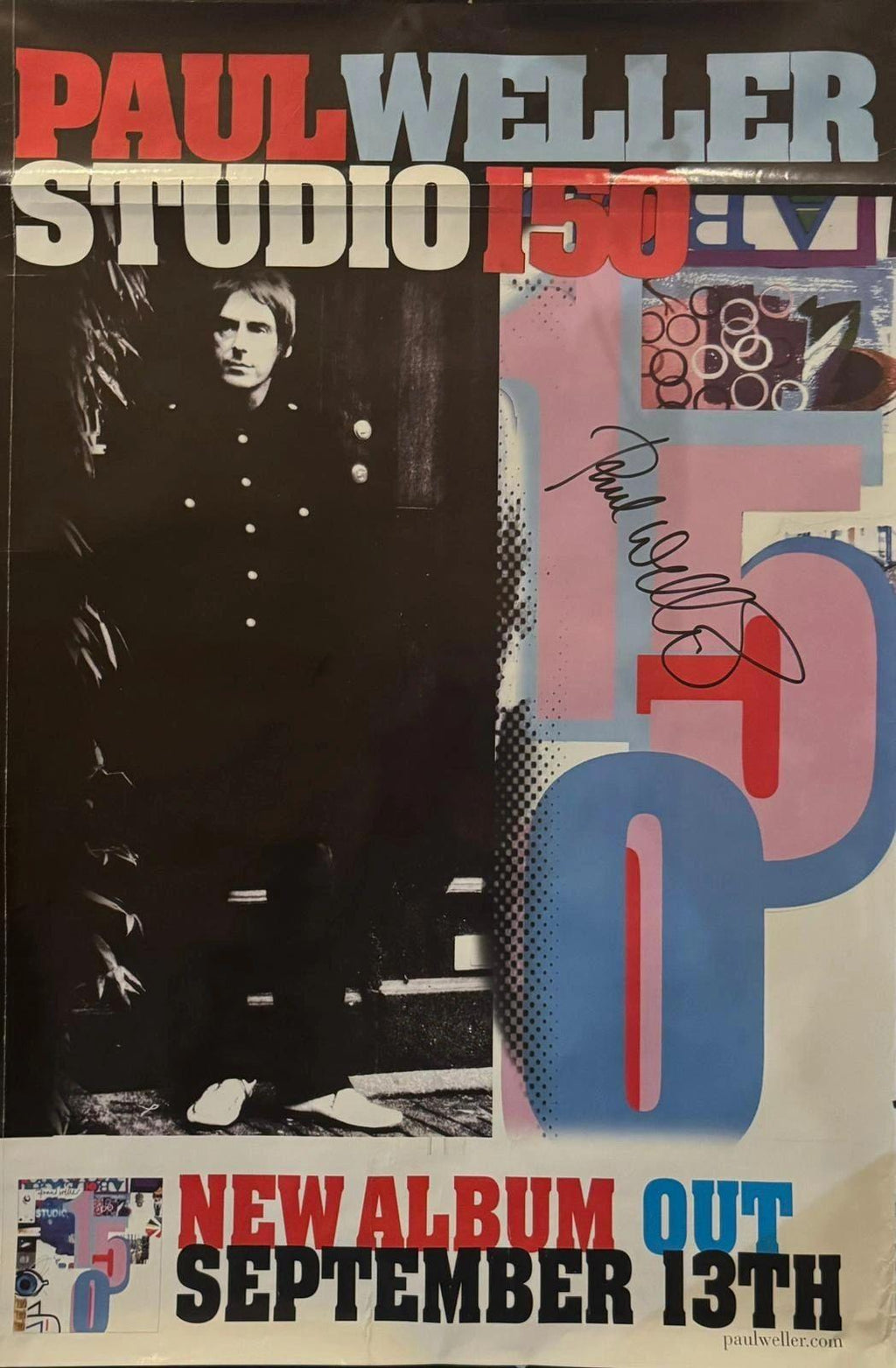 Paul Weller signed Studio 150 poster