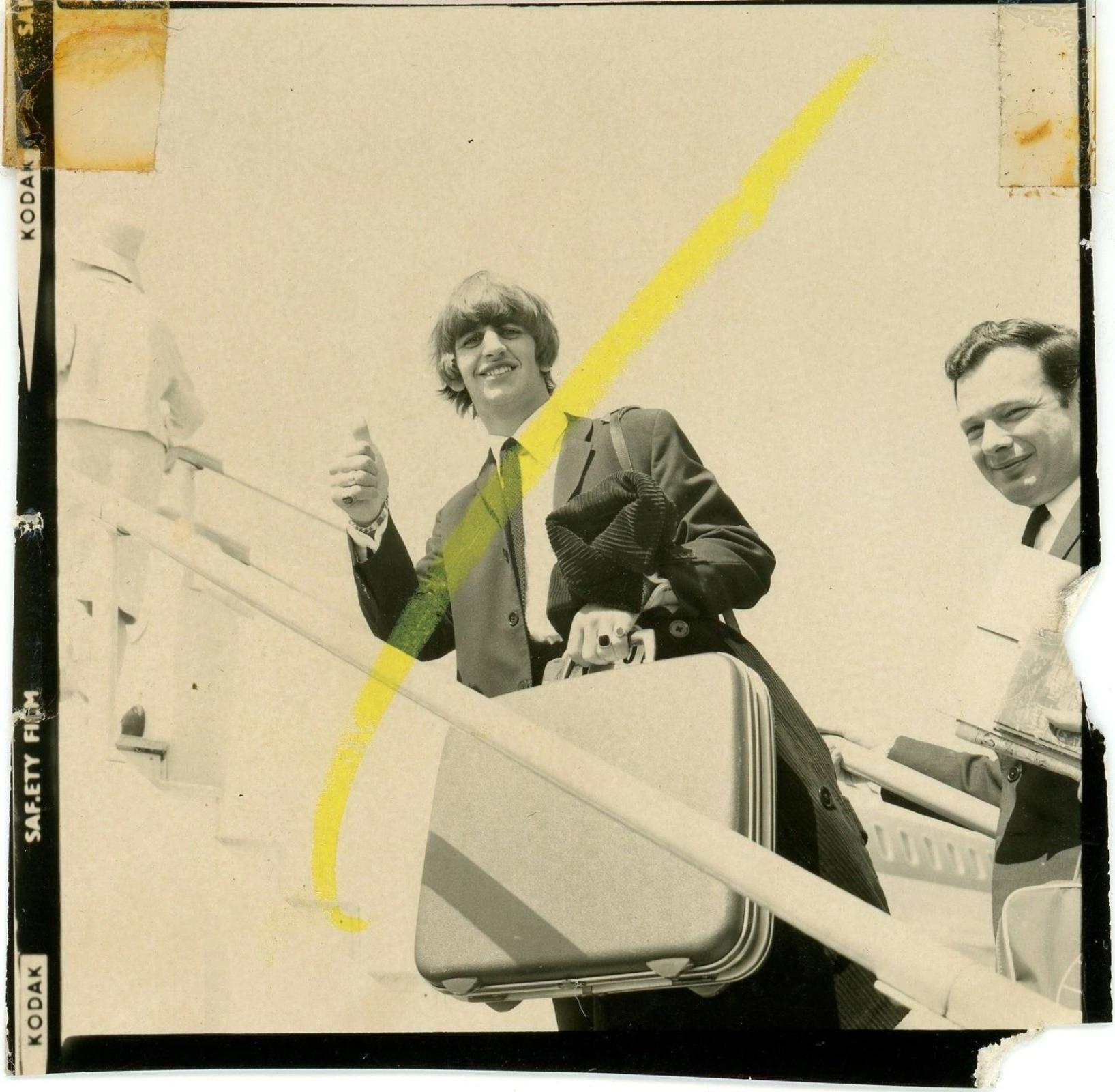 Ringo Starr Kodak contact sheet cut 12th of June 1964 Heathrow Airport