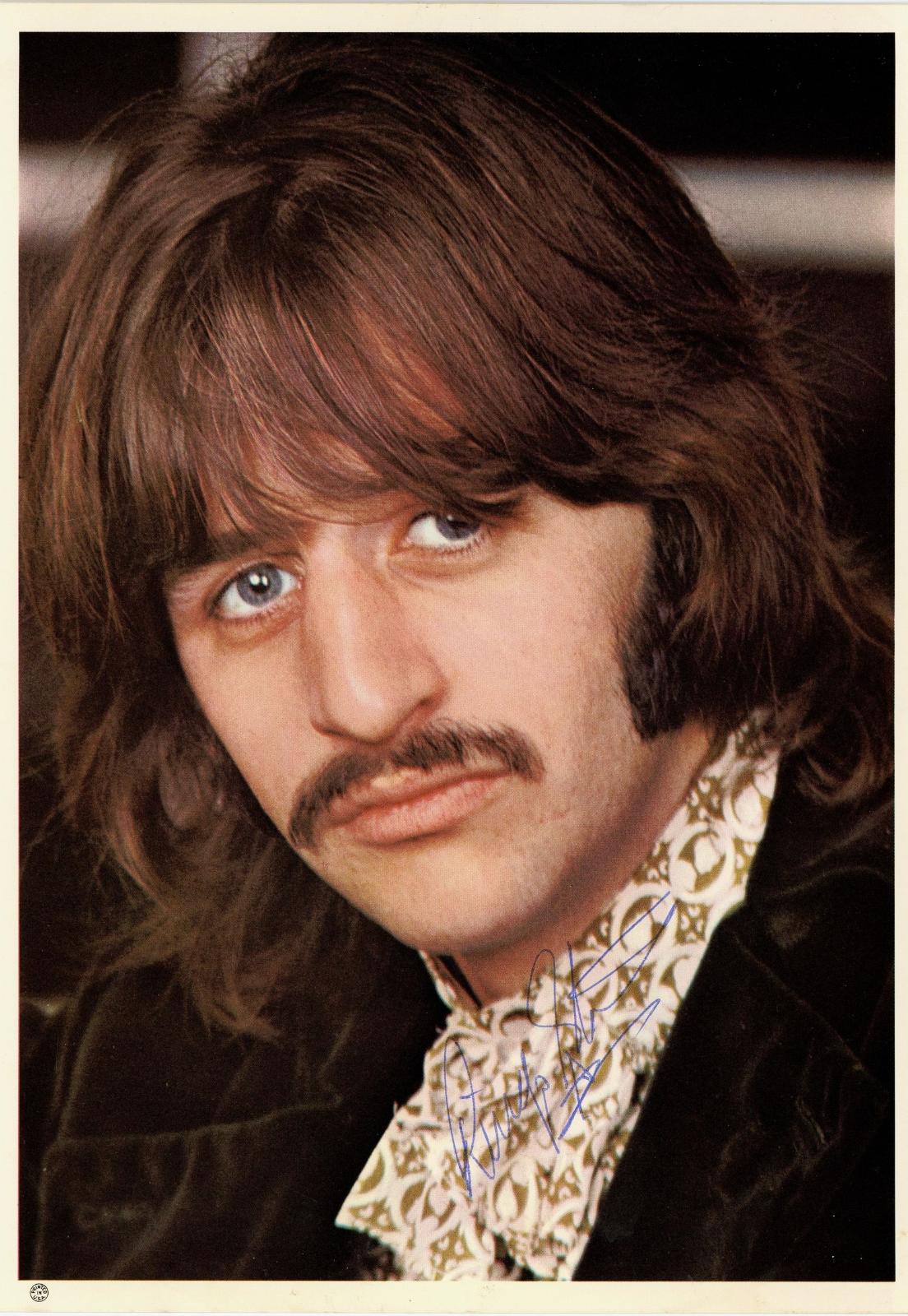 Ringo Starr Signed White Album Photograph