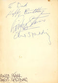 Ringo Starr and Chris Spedding Autograph 1984