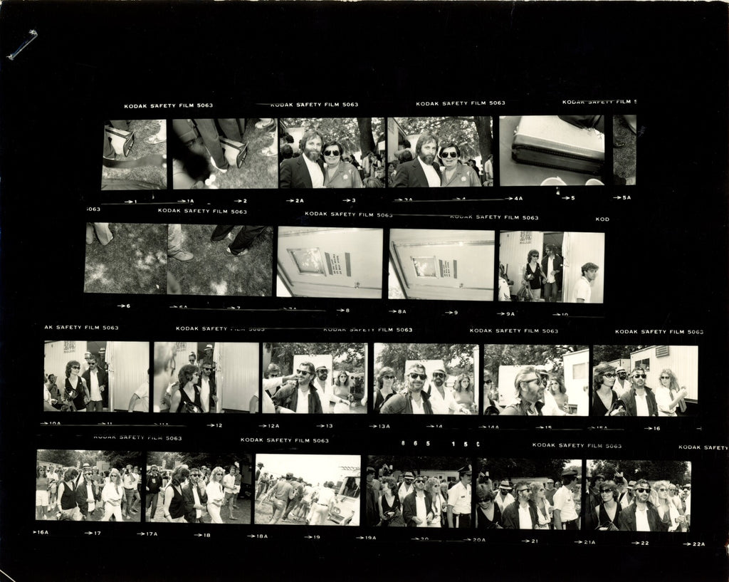 Ringo Starr 1984 4th of July concert contact sheets
