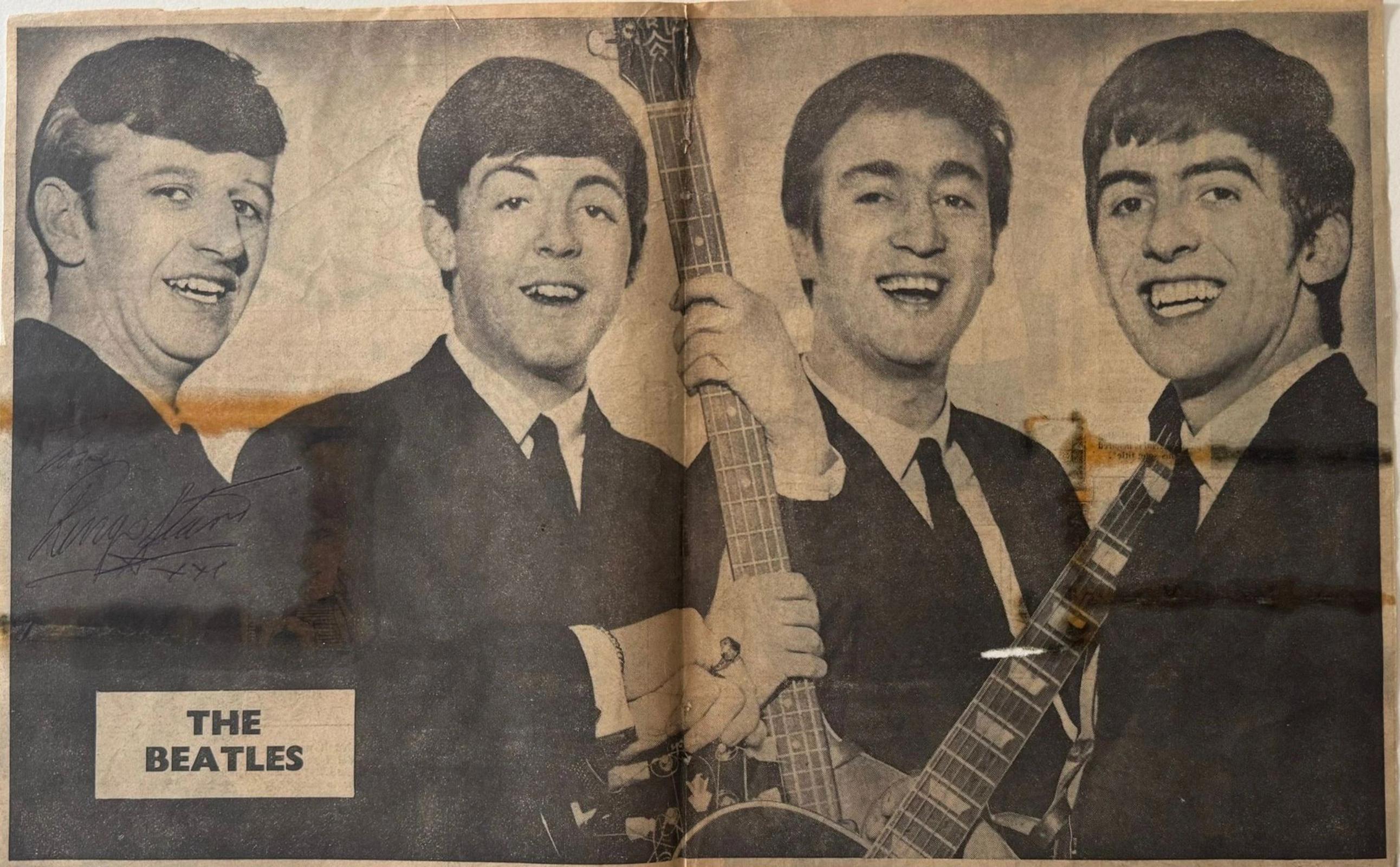 Ringo Starr 1963 Liverpool autograph