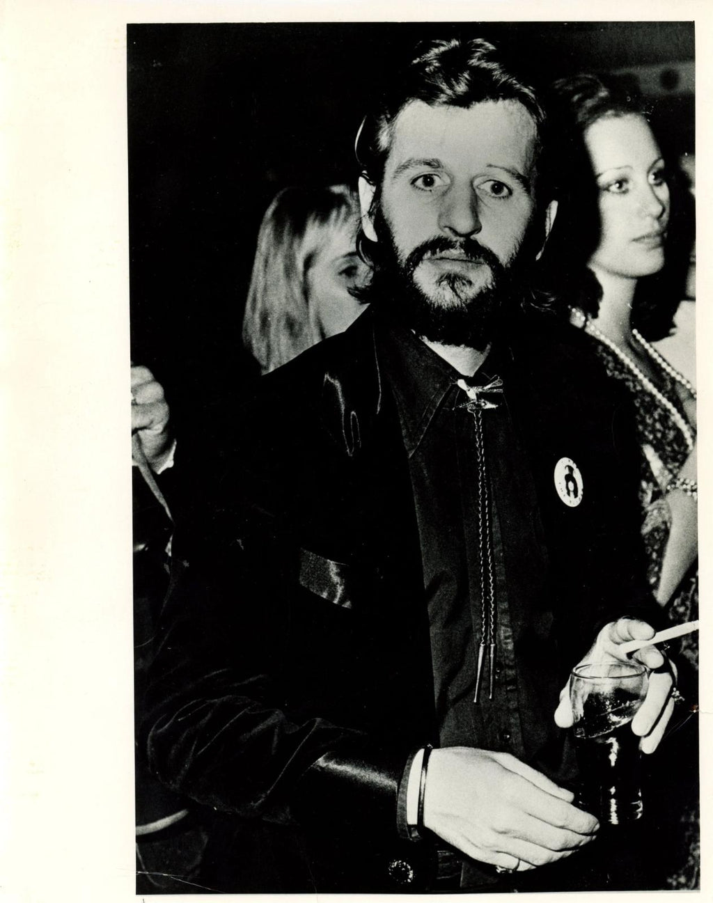 Ringo Starr Black and white 1973 photograph