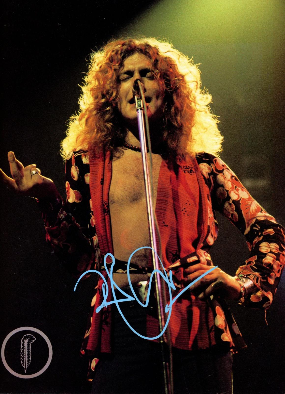 Robert plant signed magazine page