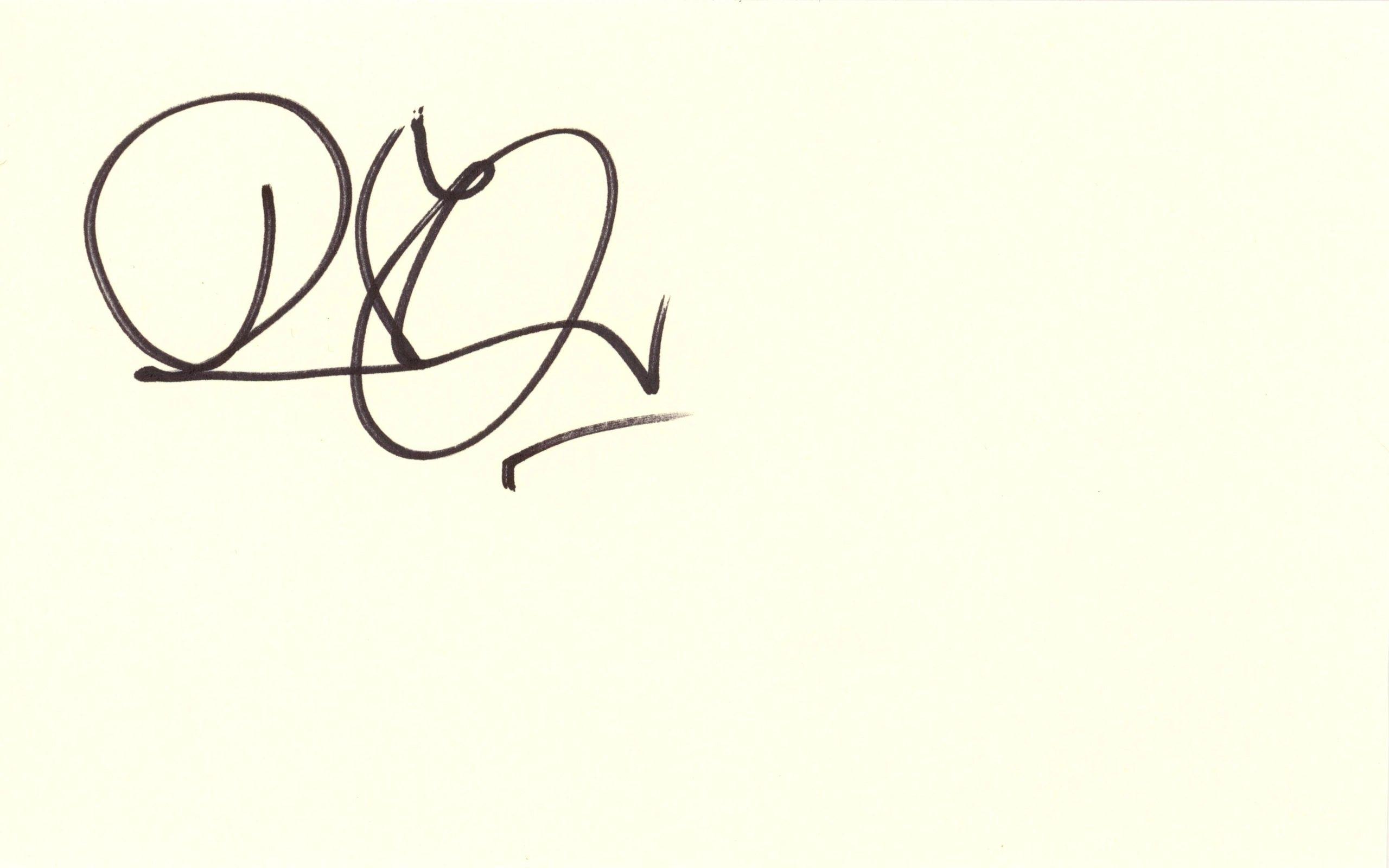 Robert plant Autograph 2006