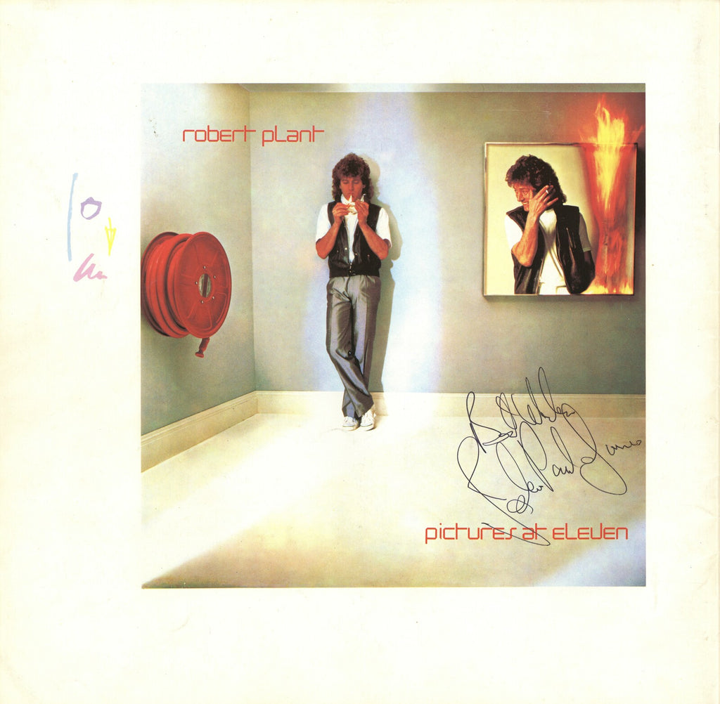 Robert plant and John Paul Jones signed tour programme 1983