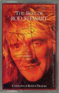 The Best of Rod Stewart signed cassette tape