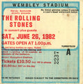 The Rolling Stones Ticket Stub 1982