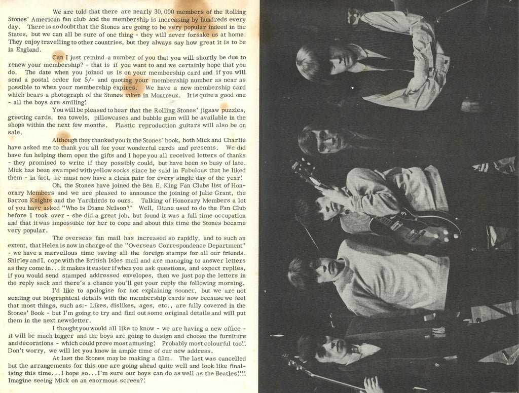 Rolling Stones Fan Club Newsletter