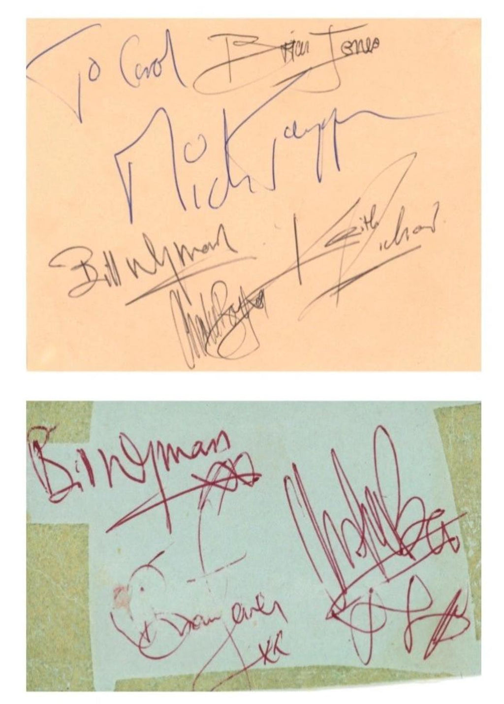 The Rolling Stones Autographs 1963