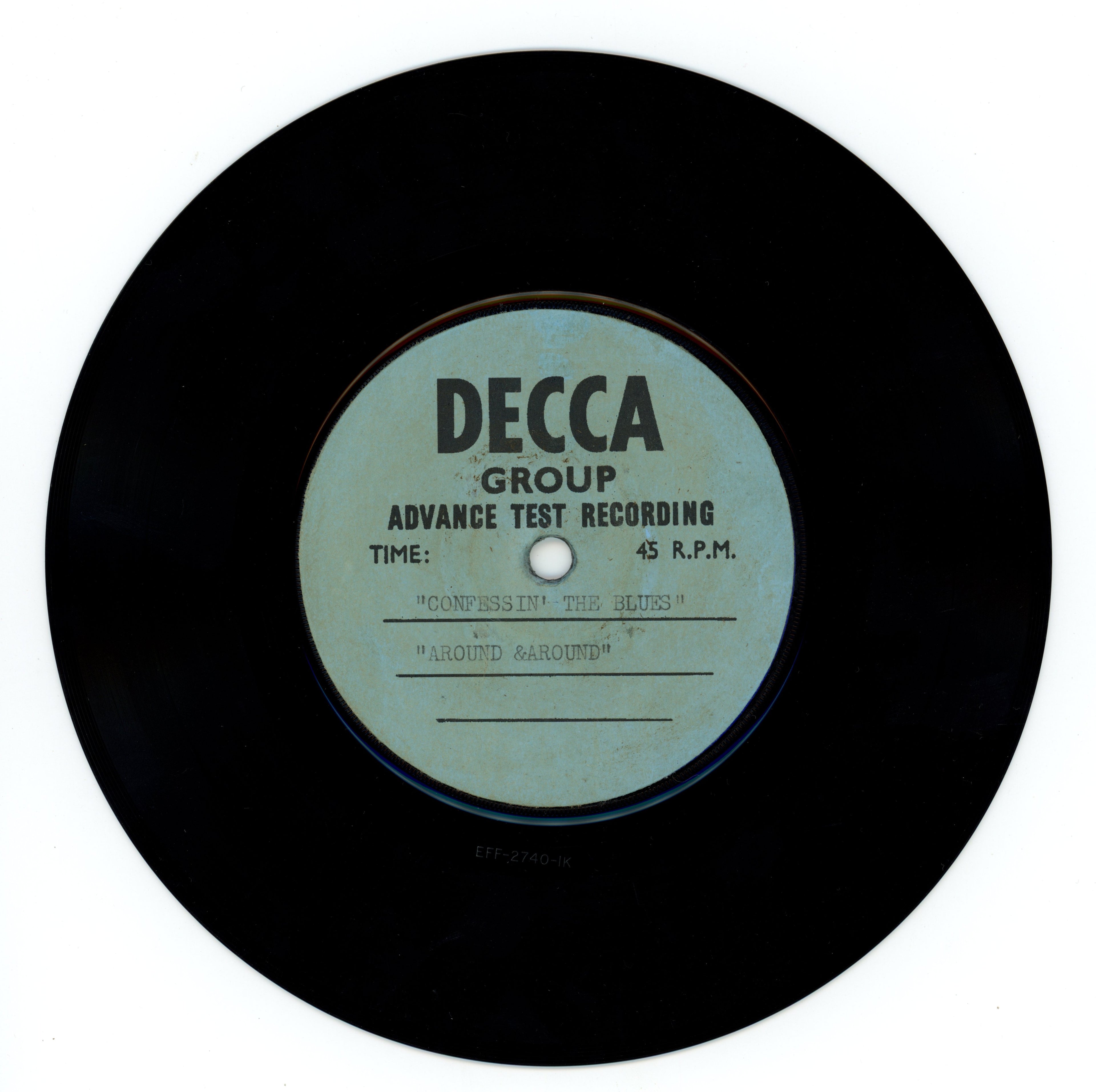 The Rolling Stones Five By Five Decca test Pressing Single