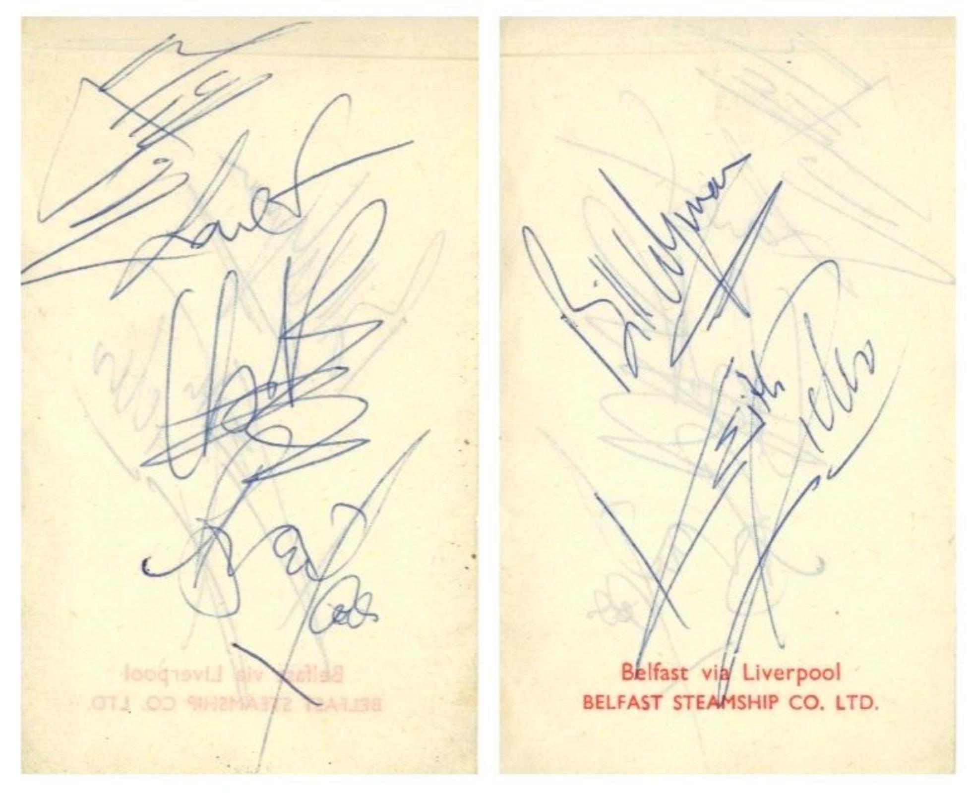 The Rolling Stones autographs 1964