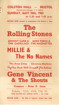 Rolling stones Colston Hall Bristol handbill