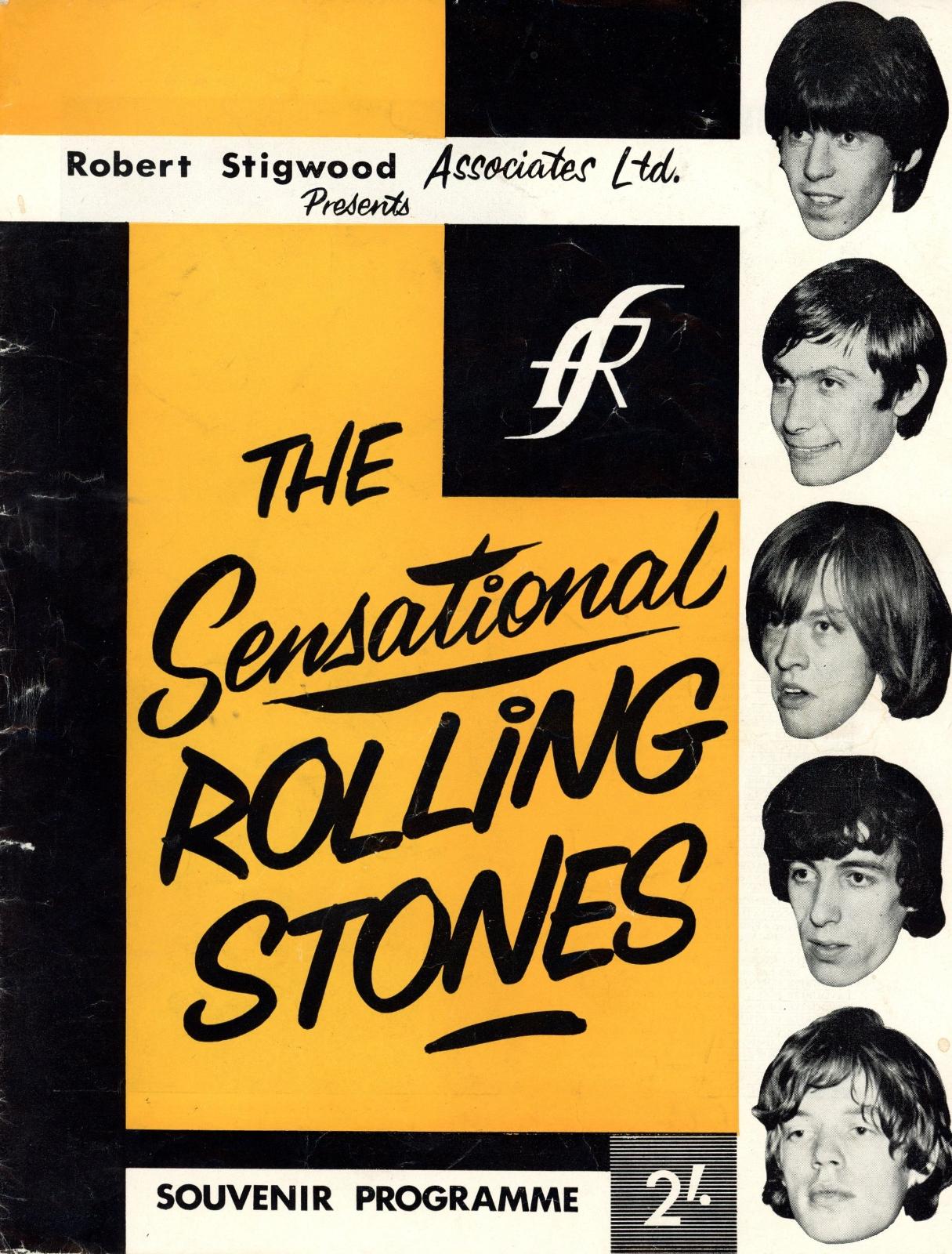 The Rolling Stones Souvenir programme and Ticket Stub 1964