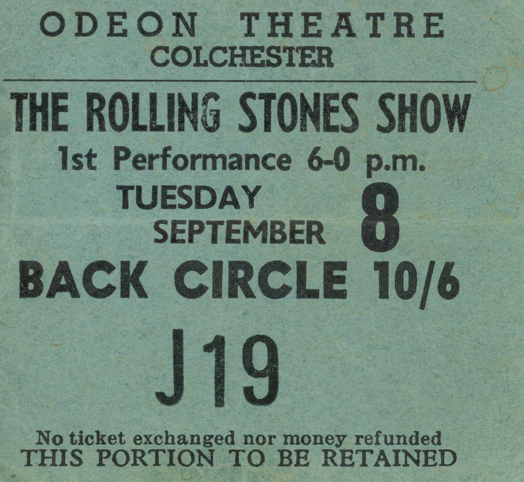 The Rolling Stones Souvenir programme and Ticket Stub 1964