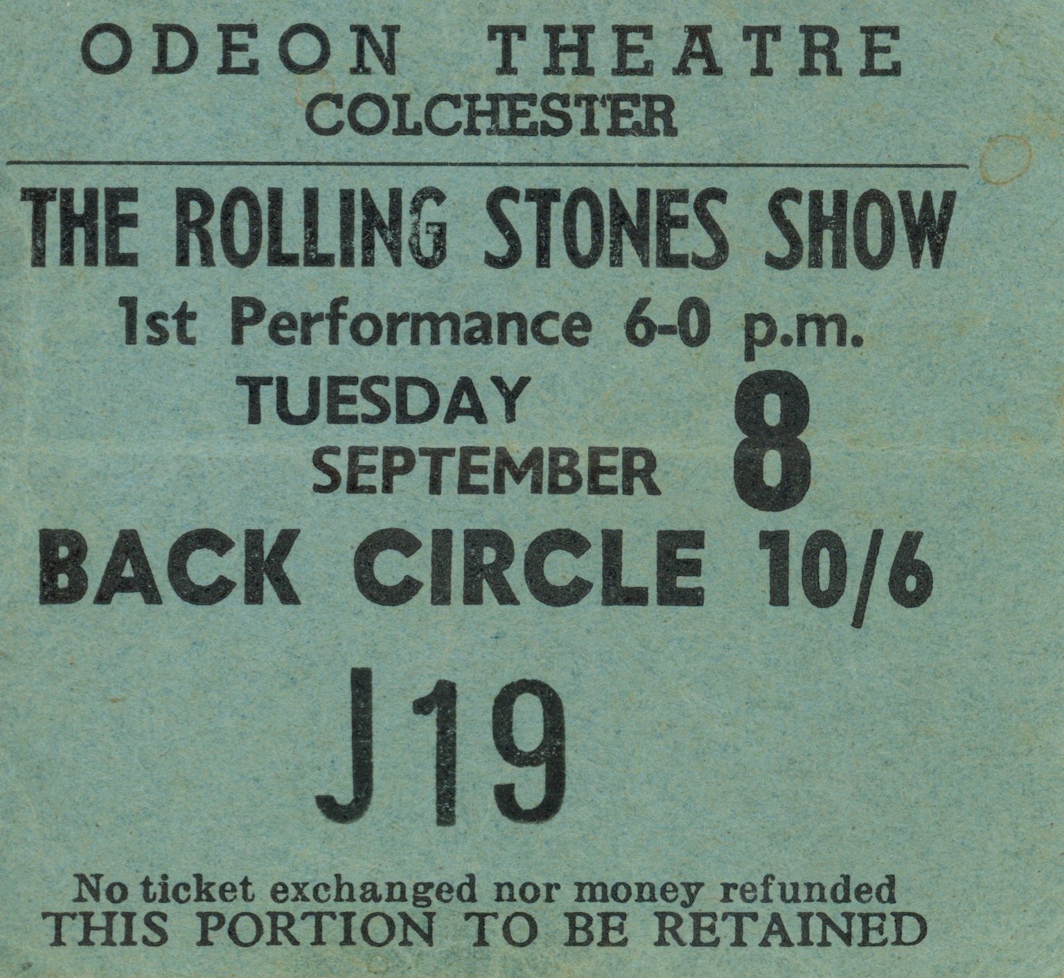 The Rolling Stones Souvenir programme and Ticket Stub 1964